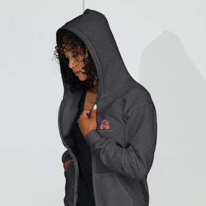 Be Authentically You Rose Unisex Zip-Up Hoodie