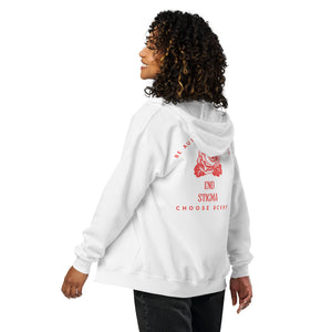 Be Authentically You Rose Unisex Zip-Up Hoodie