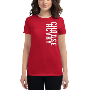 Choose RCVRY Logo Women's short sleeve t-shirt