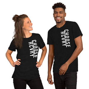Choose RCVRY Logo Unisex T-Shirt BLACK