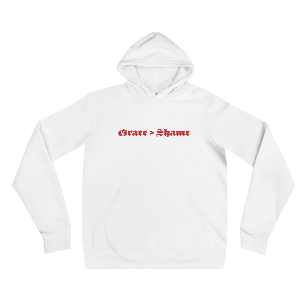 Grace > Shame Unisex hoodie