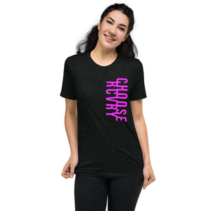 Pink Logo Choose RCVRY Short sleeve t-shirt