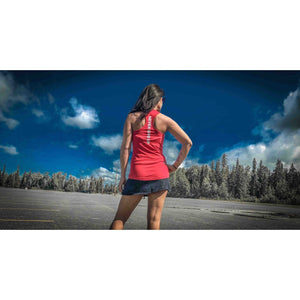 RED Racerback Tank Top Choose RCVRY Never Give Up